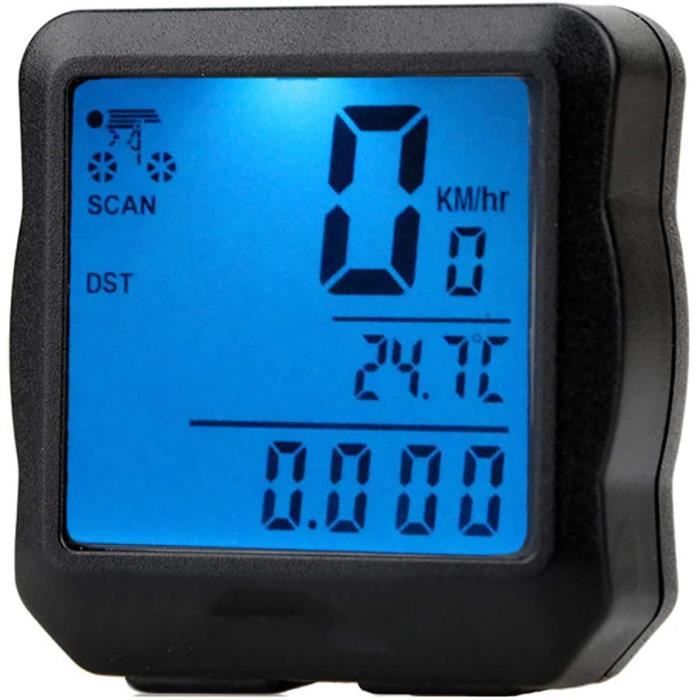 Compteur De Vélo étanche LCD Avec Rétroéclairage - Ordinateur De Vélo Filaire, Mesure Vitesse, Distance | Compatible Plupart Vélos