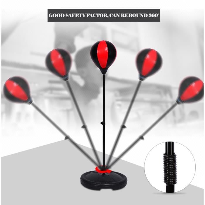 IMAYCC Speed Punching Ball, Sac De Frappe Mural Réglable En Hauteur Et Pliable, Sac De Frappe Suspendu Pour Enfants, Adolescents78 - Sport