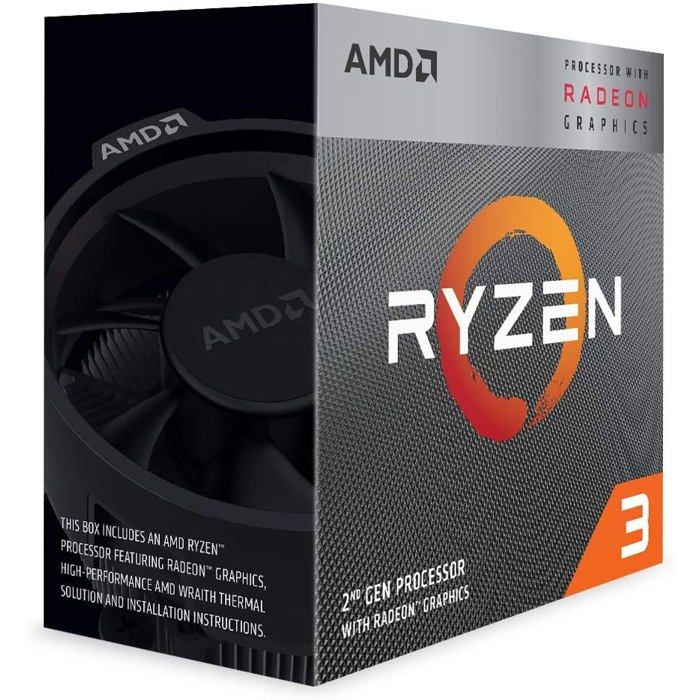 AMD Ryzen 3 with Radeon Vega 8 Graphics processeur 3 6 GHz 3 Mo L3 Boîte Neuf - vue 4