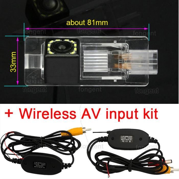 Caméra de recul,Caméra de recul sans fil pour voiture, pour Renault Kaptur Captur 2013 2014 2015