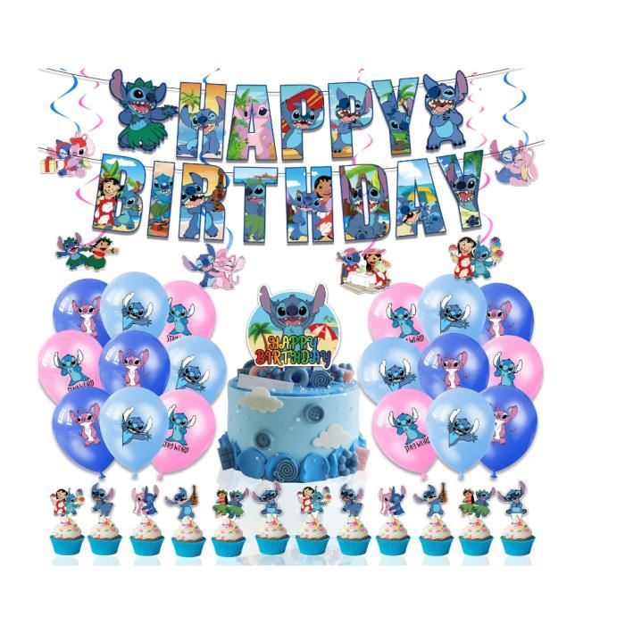 Lilo stitch décoration anniversaire, stitch décorations de fête d' anniversaire haftss, comprend des inserts à gâteau lilo et sti acheter à  prix bas — livraison gratuite, avis réels avec des photos — Joom