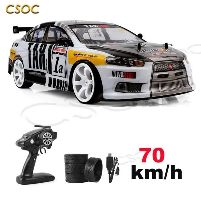 70 kmh - voitures tout-terrain radiocommandées à dérive,2.4G, avec lumière LED, grande vitesse, course, tout