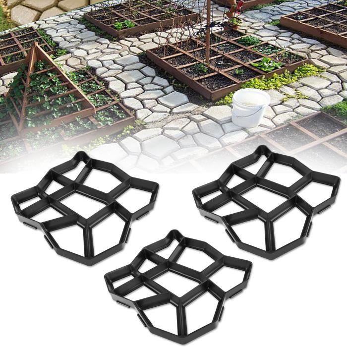 Moule à Pavé Carré Réutilisable – Pour Béton, Dalles Jardin, Allée, Terrasse – 2 Tailles, Facile à Utiliser - 3
