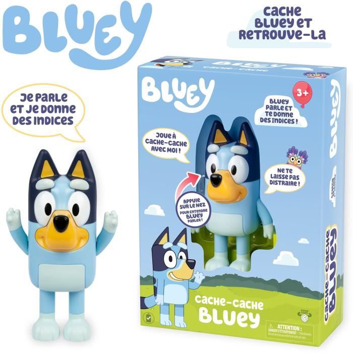 Cache cache Jeux interactif BLUEY 1 figurine électronique Dès