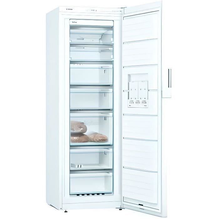 Bosch Gsn33vwep Congelateur Armoire 225 L Froid No Frost Multiairflow A L 60 X H 176 Cm Blanc Achat Vente Congelateur Porte Bosch Gsn33vwep