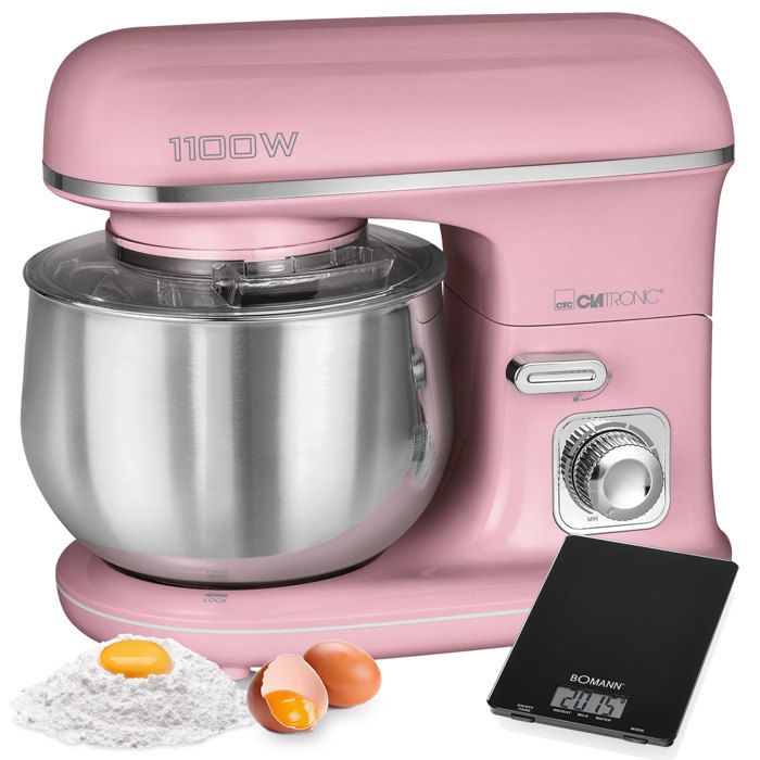 Robot Patissier Boulangerie Cuisine Menager Multifonction Bol 5l 1100w Clatronic Km 3711 Rosa Cdiscount Electromenager