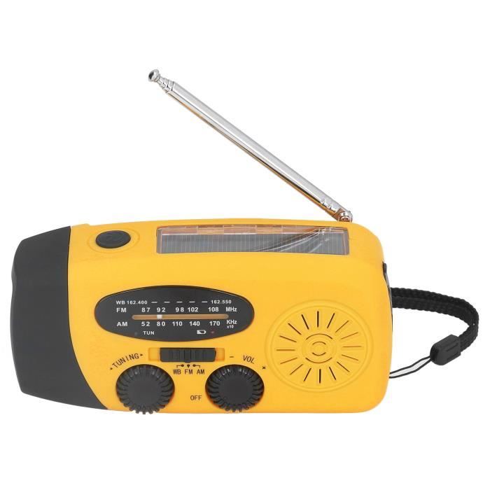 Radio De Survie Dynamo 20000mAh – Radio AM/FM, Power Bank, SOS, Lampe Torche, Panneau Solaire | Multifonction Urgence Camping