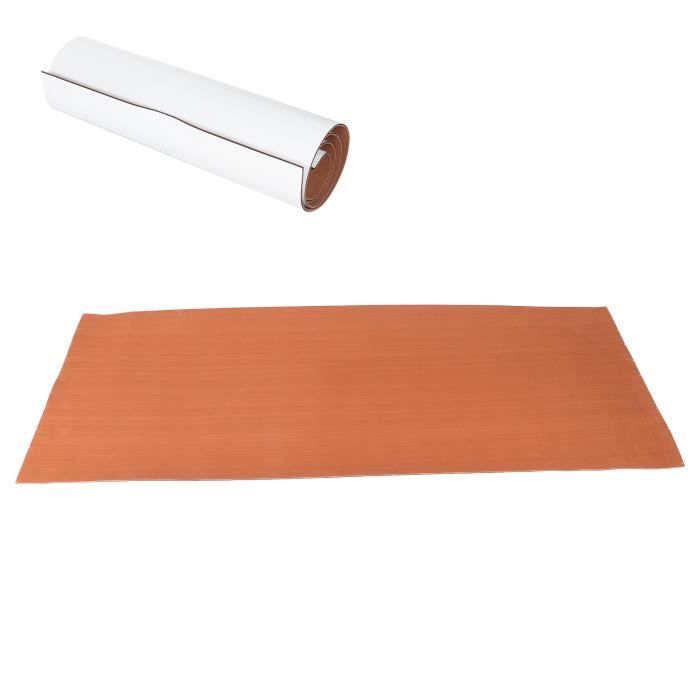 Revêtement Sol EVA Antidérapant 6 Mm Pour Bateau Yacht - Teck Synthétique Marron Lignes Blanches 240x90 Cm - Imperméable Facile à Poser