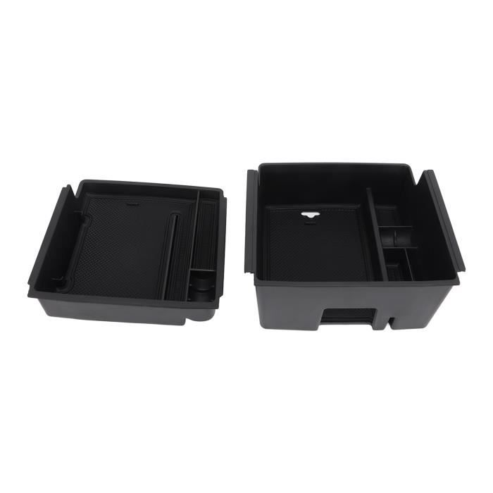LANGBEAN Boîte Rangement Accoudoir Peugeot E-3008 E-5008 2024 2025 - Organiseur Console Centrale Avec Tapis Antidérapant