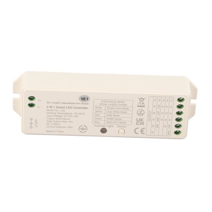 Greluma 2 pièces 12 24V 4A bande LED couleur unique contrôleur de