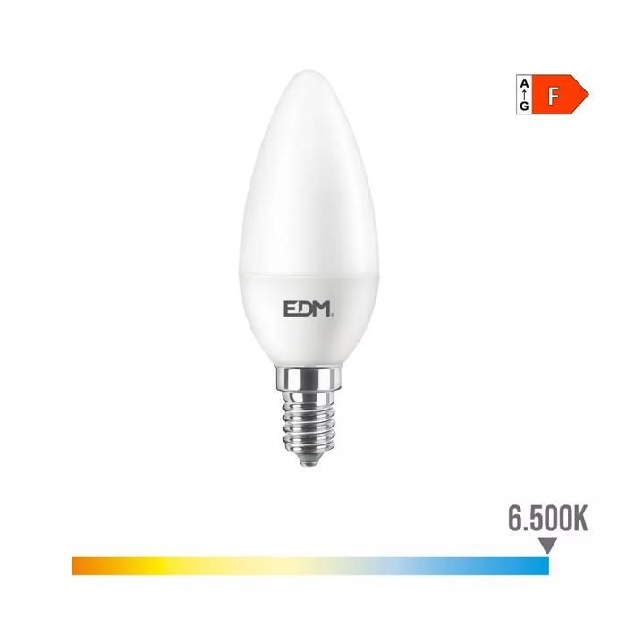 Ampoule LED Bougie 8W E14 EDM Lumière froide 6500K 806lm Longue