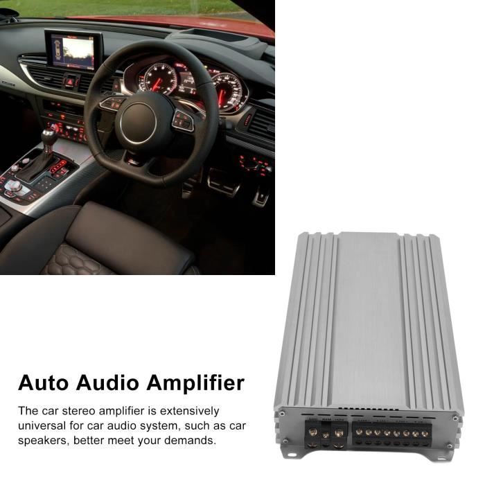 Amplificateur Audio Voiture Echwave 3800 W - 4 Canaux, 12 V, Puissance Haute Performance