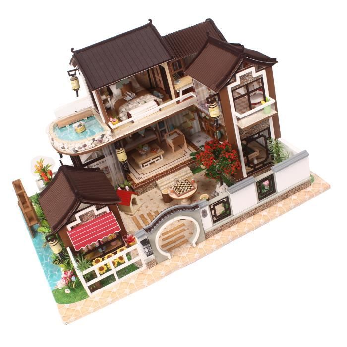 Maison de poupées miniature Transparent Plateau 