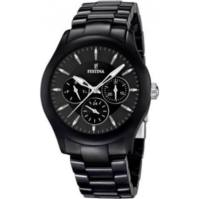 Montre homme online ceramique noir