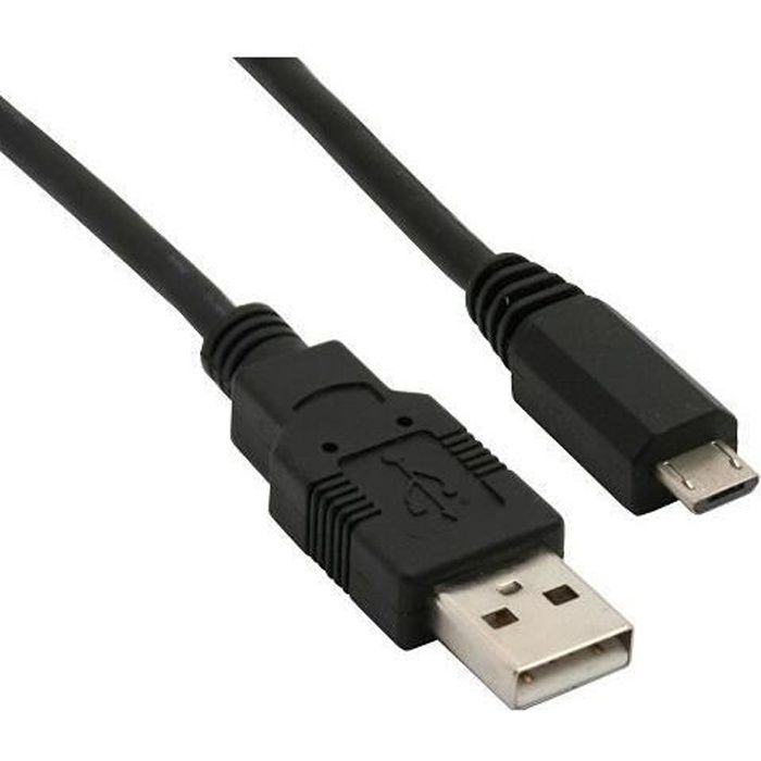 Câble USB 1,8 M pour chargeur de manette PS3 - Cdiscount Informatique