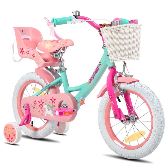Vélo Enfant 12-18 Pouces Willonin - Avec Panier, Roues Stabilisatrices, Freins Avant/arrière, Pour 2-8 Ans (filles/garçons) - 6