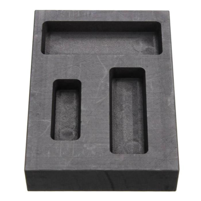 Moule à Lingot En Graphite 3D Forme Crâne - Pour Fonte Or, Argent, Métaux - Haute Température 2000°C - 7