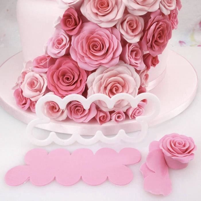 Set De Moule De Gateau Fleur Muffins Biscuits Cake Decorations Roses Cookie Cutter Fondant Cdiscount Maison