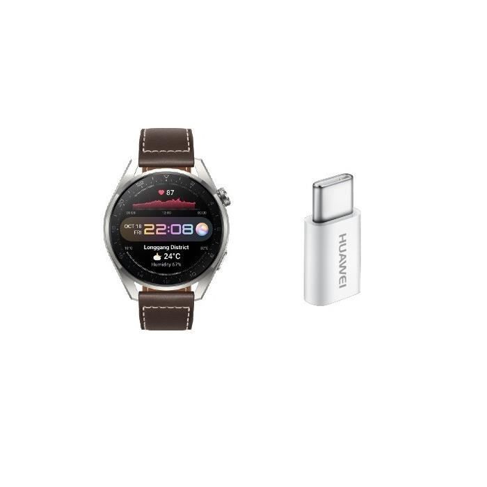 Huawei Montre Connectée Watch 3 Pro Classic avec USB C 5V2A Écran Amoled - vue 5