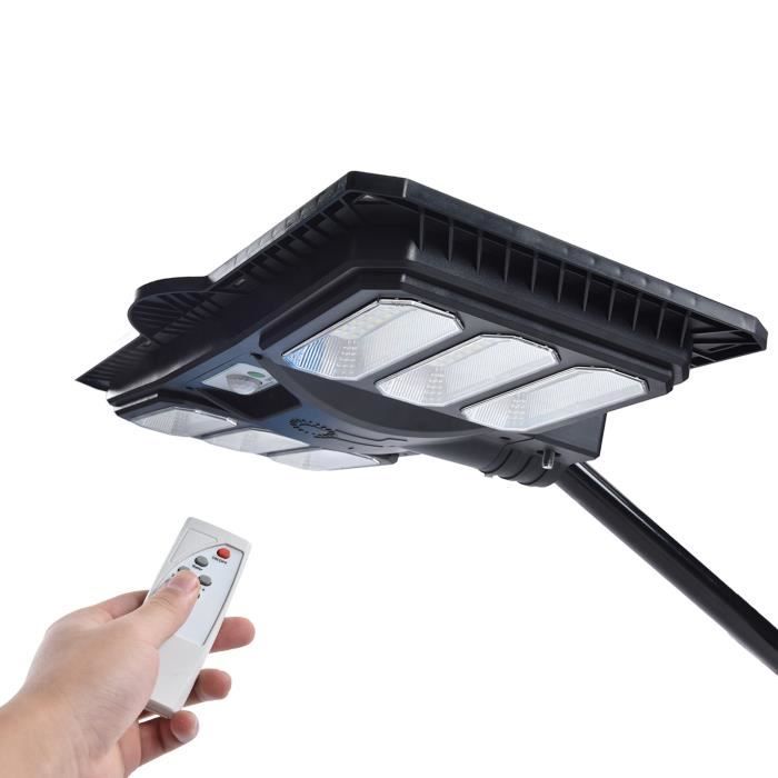 Projecteur Solaire Extérieur LED Super Lumineux Mustwin - Détecteur De Mouvement, Télécommande, Design Split - Énergie A