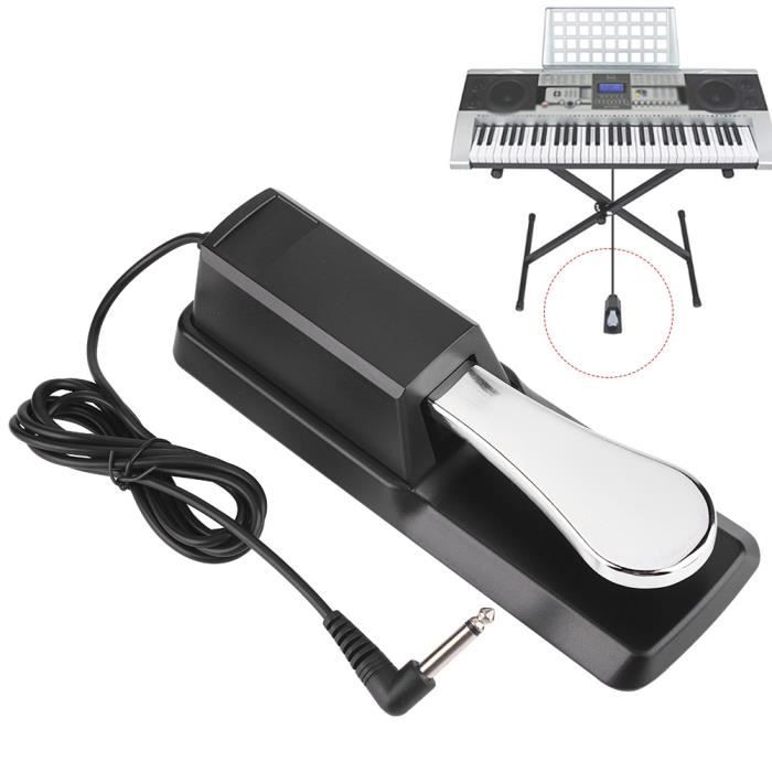 Pédale de sustain universelle avec interrupteur de polarité pour claviers  MIDI