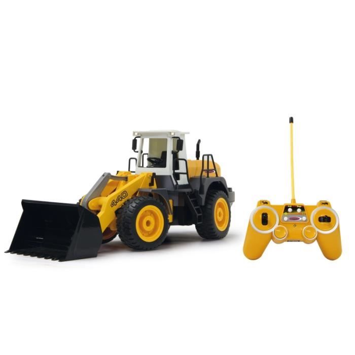 Excavatrice RC Télécommandée Daioller - Pelle Hydraulique Jouet Pour Enfants Avec 2 Batteries Rechargeables, Pelle En Métal, Lumières Et Sons Réalistes