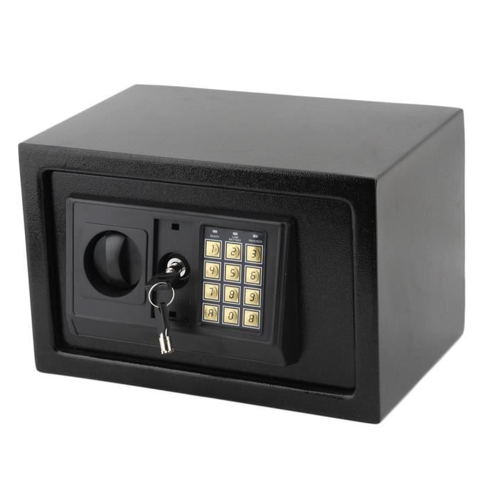 8.5 L Secure Digital Acier Sécurité de Sécurité Électronique Maison Bureau Argent Coffre