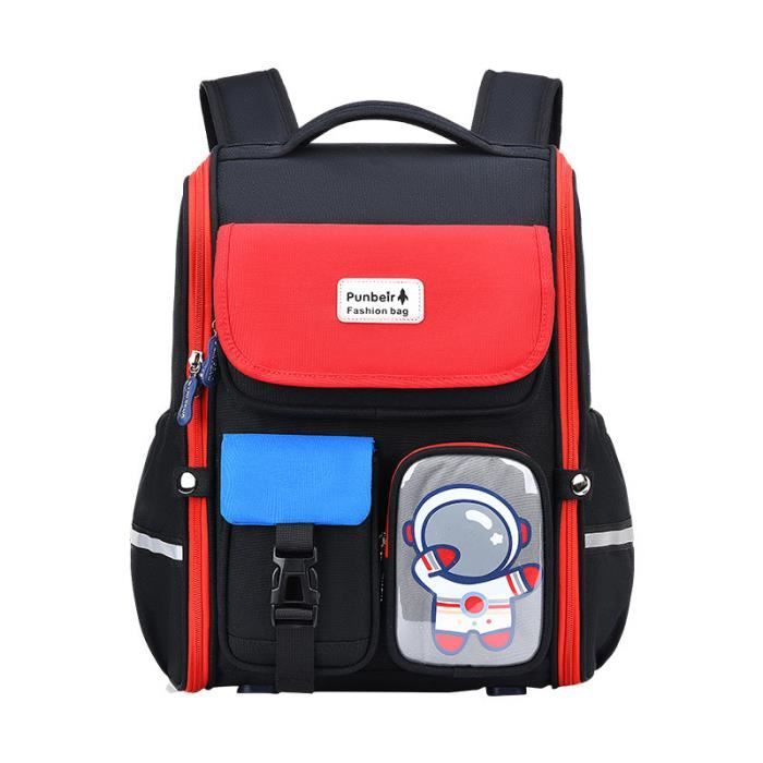 Cartable Rouge 2 en 1 Cartable a roulette scolaire garcon fille college Cartable ...
