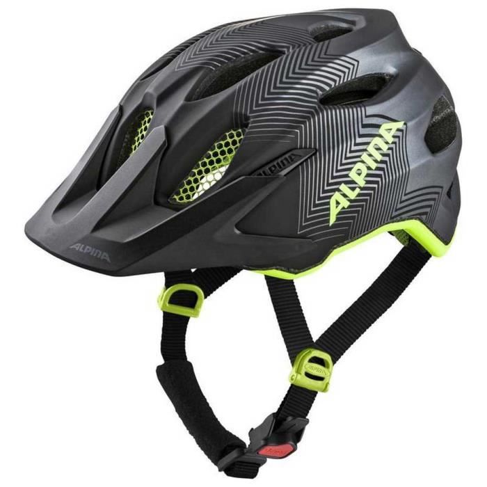 Casque de VTT Alpina Carapax pour adulte et enfant - Blanc et Multicouleur