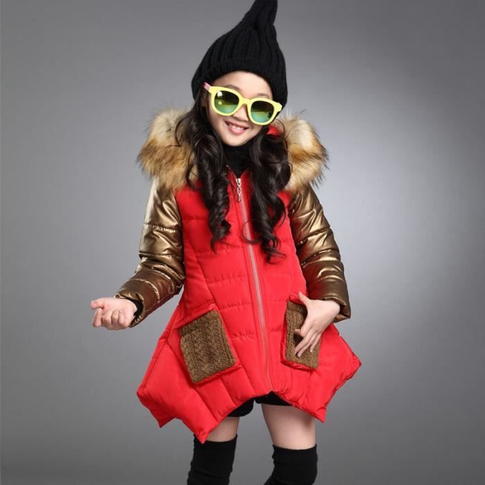 doudoune fille rouge
