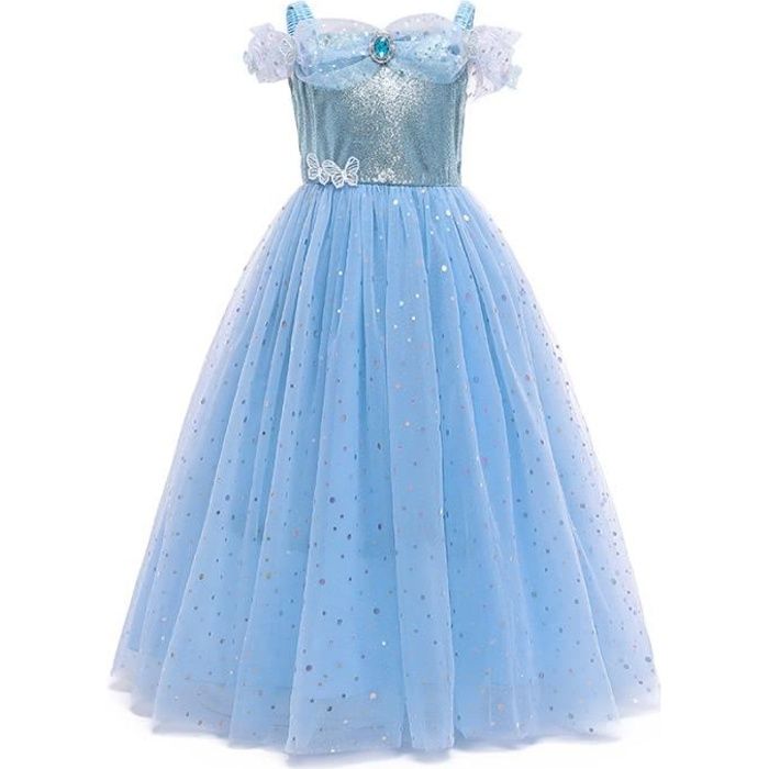 Nouveau Déguisement Princesse Cinderella Col V Tutu Tenue magnifique