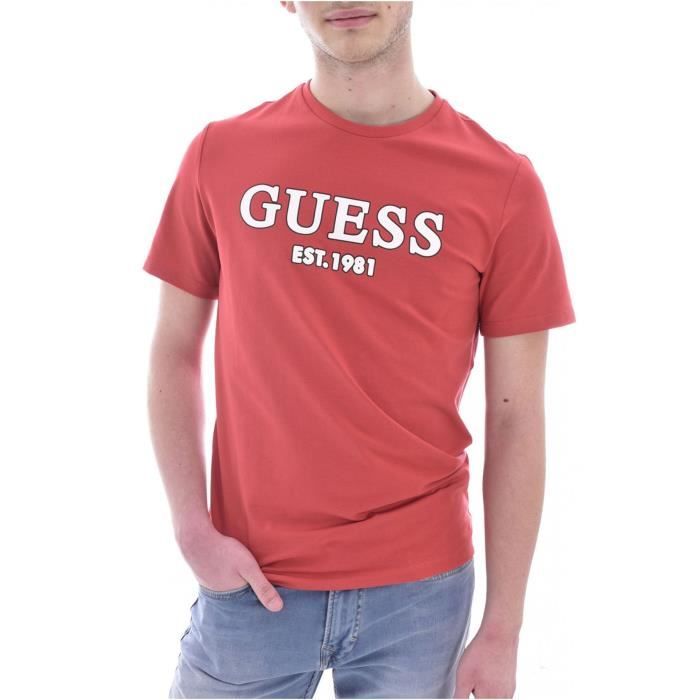 Tee shirt logo en coton bio - Guess Jeans - Homme