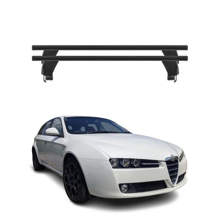 Kit 4 Garde-boue Anti-salissures Noir Pour Alfa Romeo 159 (2005-2011) - Caoutchouc - Neuf