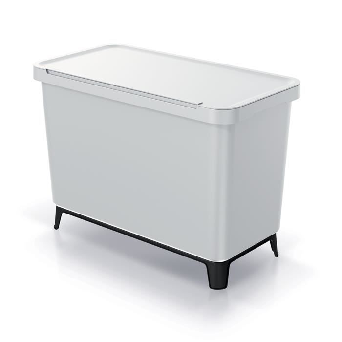 Poubelle de tri 20l Keden Systema Q couleur cendre
