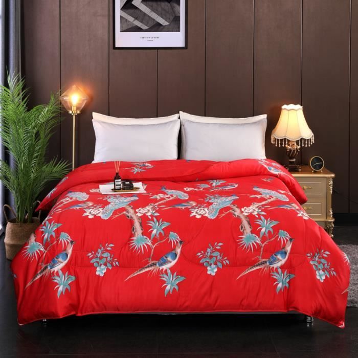 Couette D'été 100% Coton 180x200cm - Légère Et Respirante - Hypoallergénique - Pour Nuits Fraîches Et Confortables