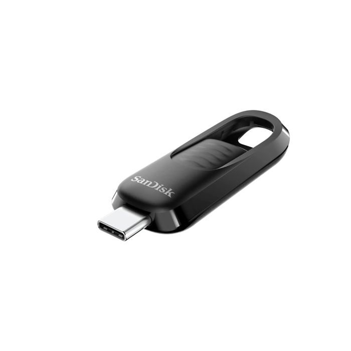 Clé USB - SANDISK - Ultra Slider - 256 Go - USB 3.0 - Type-C - Compatible PC/tablette/smartphone