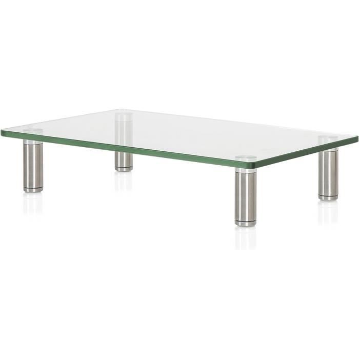 Support Réhausseur Écran FITUEYES - 2 Tablettes De Rangement - Pour Moniteur Ordinateur