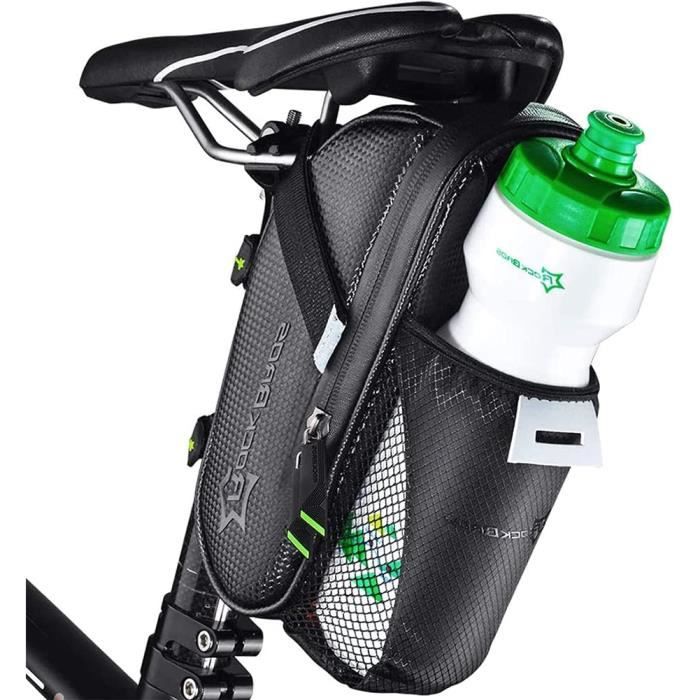 Sacoche De Selle Vélo étanche Bikepacking - Grande Capacité Avec Sac De Compression - Noir/camo - 4