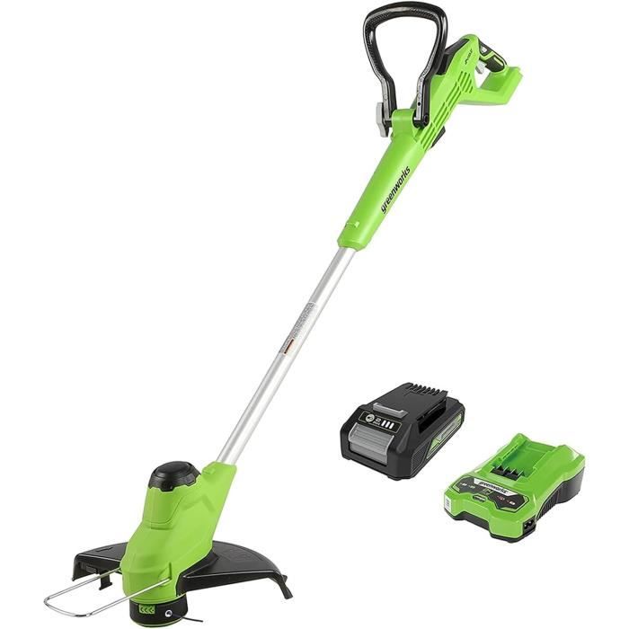 Coupe-Bordures Sans Fil Greenworks 25cm - Léger Et Maniable