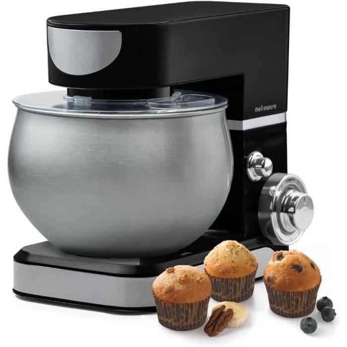 Robot Pâtissier – Mélangeur Culinaire 500W, 3.5L, 5 Vitesses – Générique, Neuf