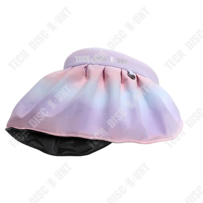 Comparer les prix de TD® Chapeau de protection solaire dégradé Chapeau de soleil d'été Chapeau haut de forme pliable et vide