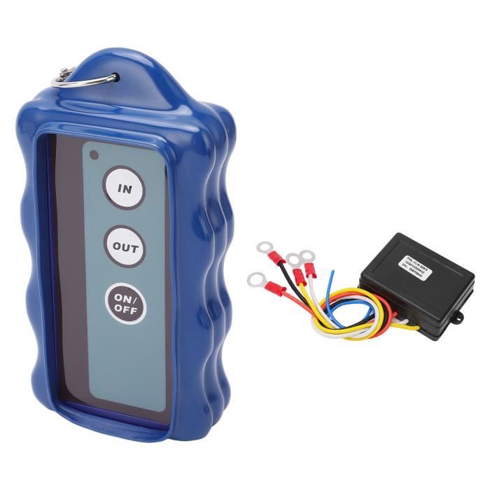 TMISHION Télécommande de treuil Contrôleur de treuil électrique à télécommande universelle sans fil avec récepteur 434MHZ