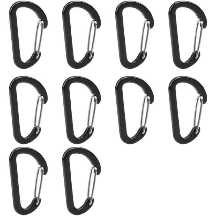 Mousquetons De Verrouillage à Vis M5 à M12 En Acier Inoxydable - Lot De 1, 2 Ou 4 Pièces - Pour Hamac, Camping, Laisse, Sac à Dos - 10