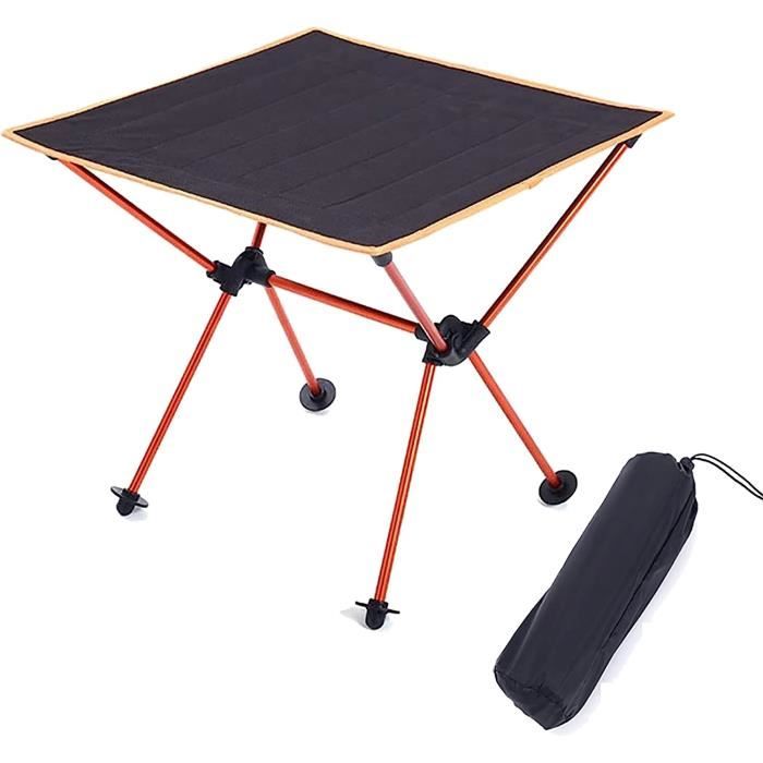 Table Pliante Extérieure En Alliage D'aluminium Camping Pique-nique Table Pliante Portable Table De Barbecue Stalle Petite Table A Manger Taille Moyenne