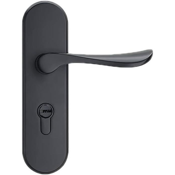 Poignée De Porte Entrée Lampe De Porte À Une Seule Langue Verrouillage Vintage Poignées De Porte