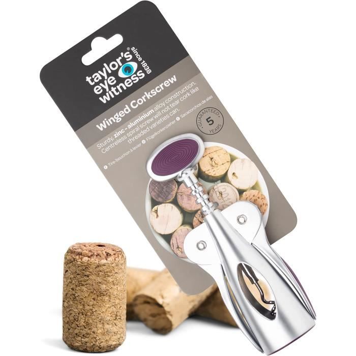 Tirebouchon En Spirale \U2013 Facile À Utiliser, Garanti Pour Enlever Proprement Le Bouchon Sans