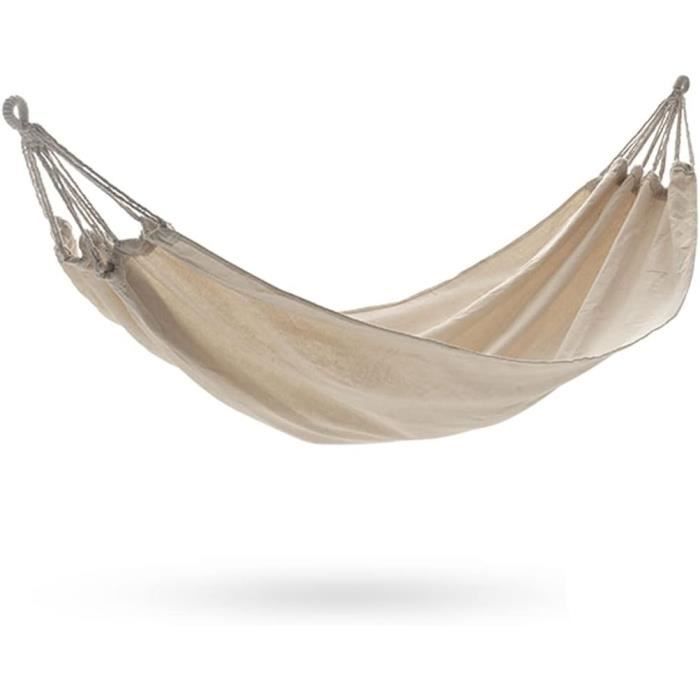 Hamac XXL Beige Avec Support Acier Et Sac De Transport - ML DESIGN Modern Liv