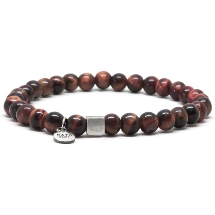 Bracelet en Oeil de Tigre - 14mm | Bracelets en minéraux
