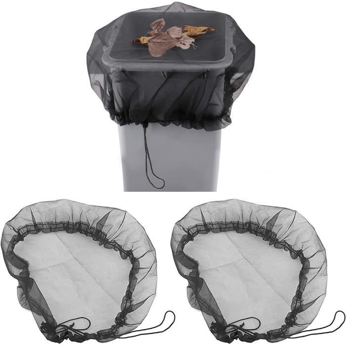 Filet De Protection Tonneau Eau Pluie - 2 Pièces Ø95 Cm, Élastique, Anti-Feuilles Et Moustiques