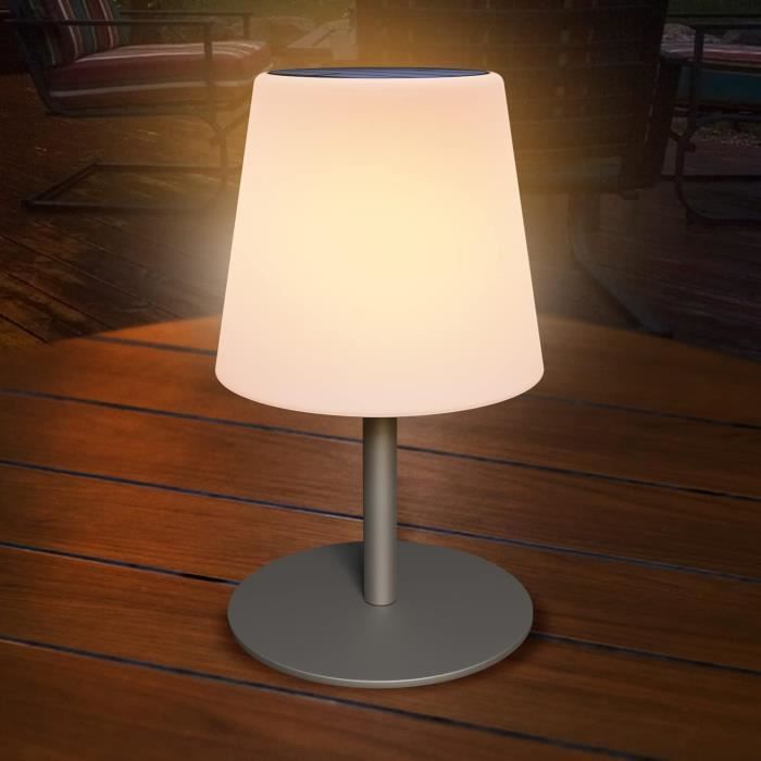 Lampe De Table Solaire Extérieur Avec USB – IP44 – Blanc Chaud & RVB – Jardin, Balcon